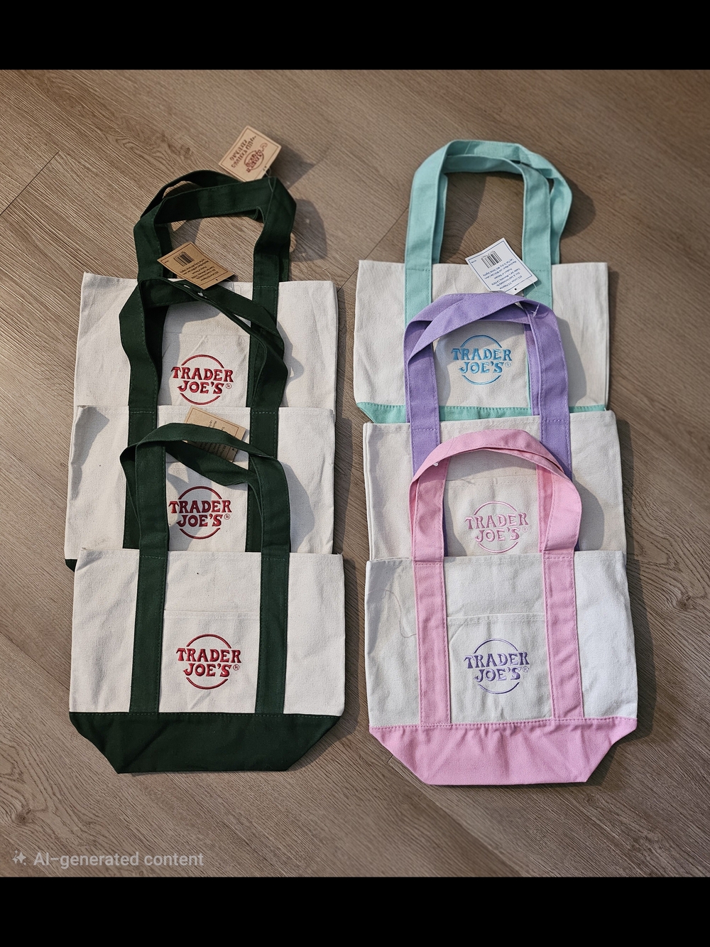 Trader Joe mini totes